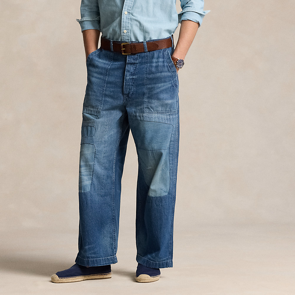 Ralph Lauren Relaxed Fit Distressed Jean In Backstay