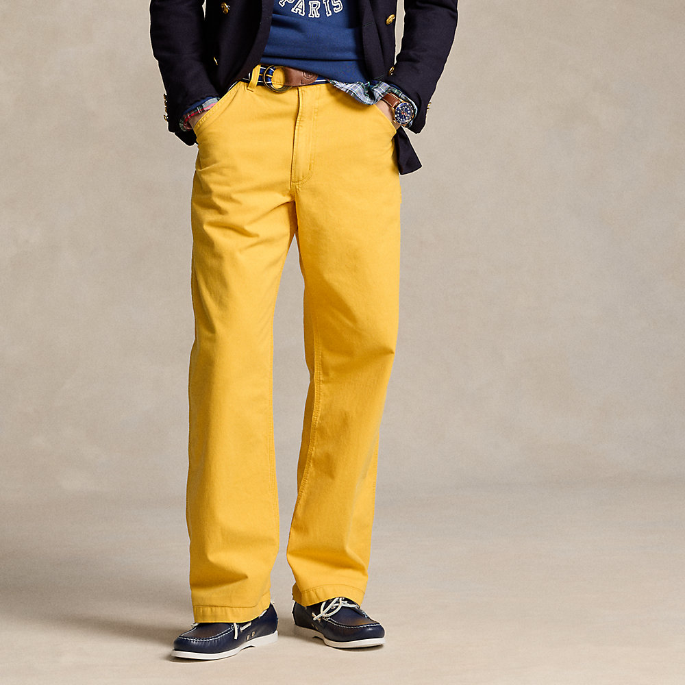 Ralph Lauren Dungaree Fit Twill Carpenter Pant In Bright Yellow