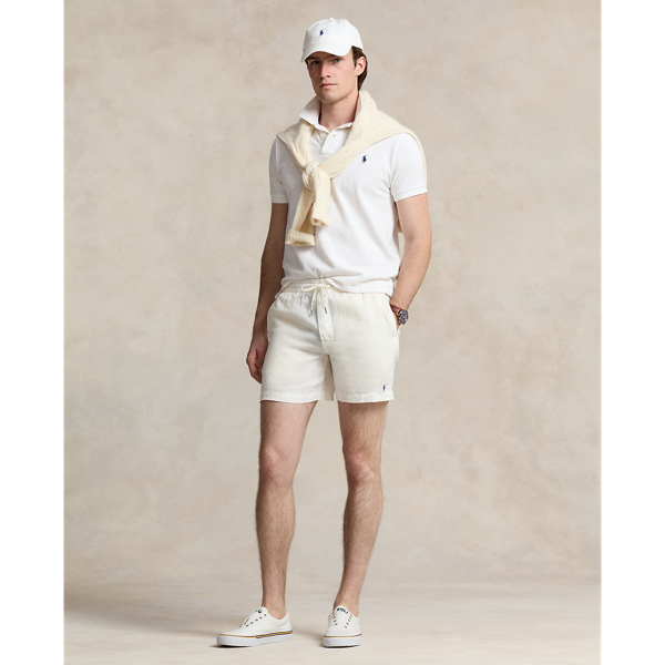 Shop Polo Ralph Lauren 16.5-cm Polo Prepster Linen Short In White