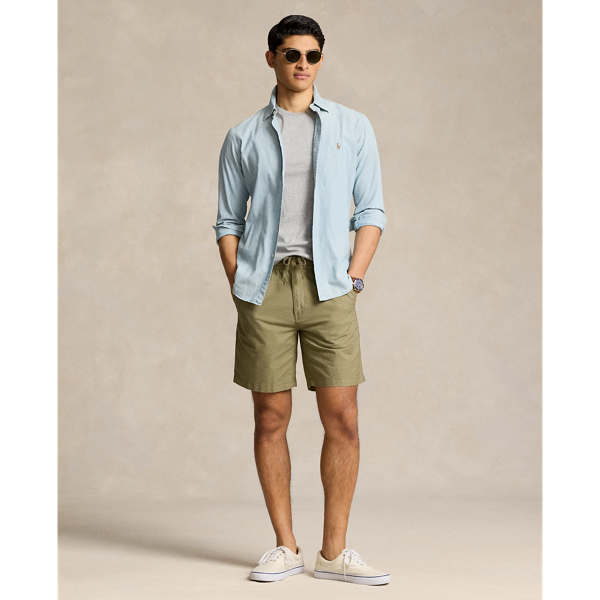 Ralph Lauren 8-inch Polo Prepster Oxford Short In Basic Olive