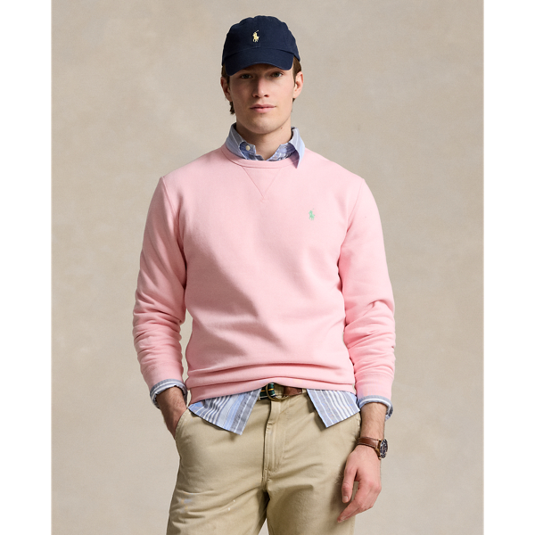 Ralph Lauren The Rl Fleece Sweatshirt In Garden Pink
