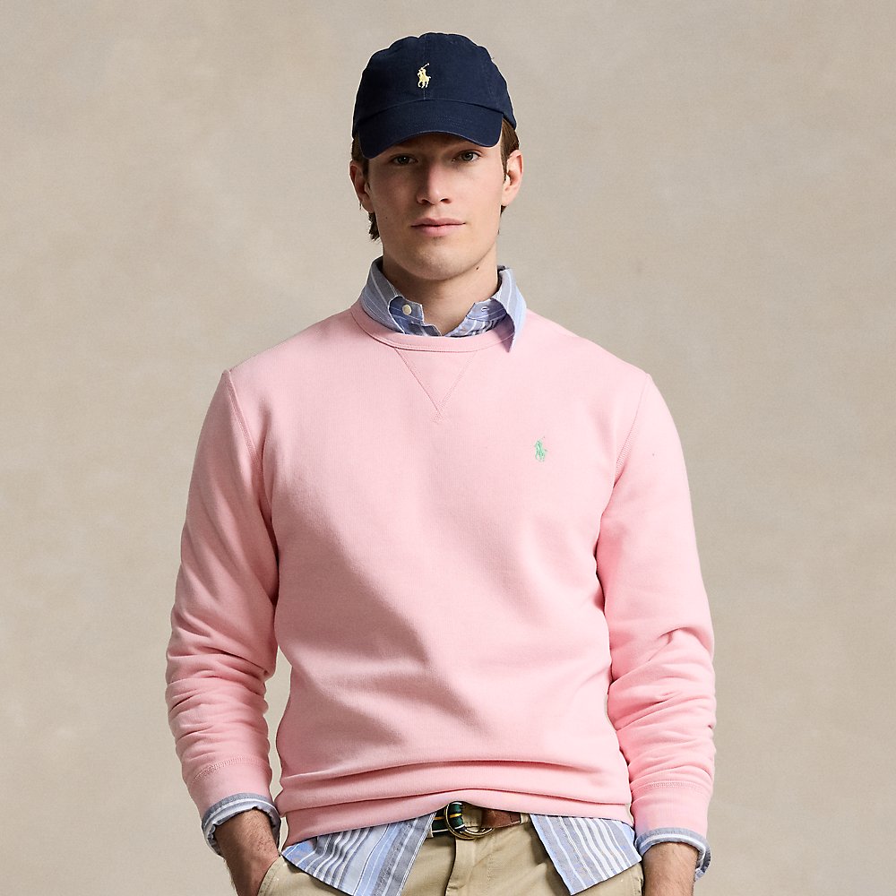 Ralph Lauren The Rl Fleece Sweatshirt In Garden Pink