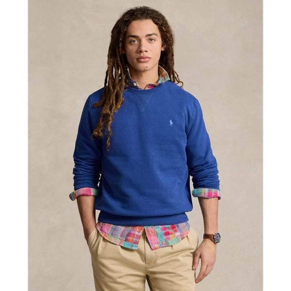 Ralph Lauren The Rl Fleece Sweatshirt In Beach Royal