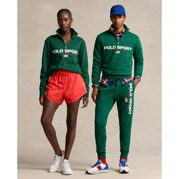 Ralph Lauren Polo Sport Fleece Sweatshirt In Tennis Green