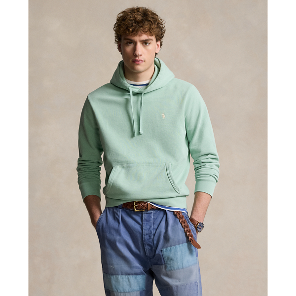 Ralph Lauren Loopback Fleece Hoodie In Celadon