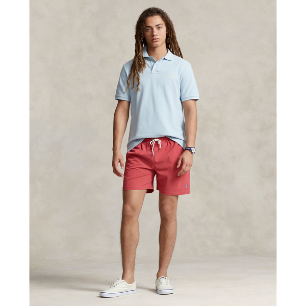 Polo Ralph Lauren 5.75-inch Traveler Classic Swim Trunk In Nantucket Red