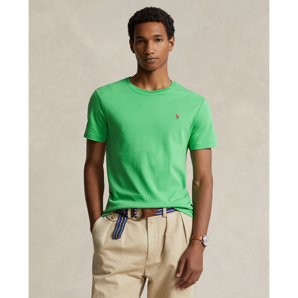 Ralph Lauren Classic Fit Soft Cotton Crewneck T-shirt In Classic Kelly