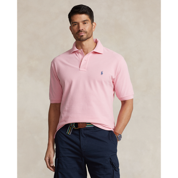 Polo Ralph Lauren Classic Fit Solid Pink Cotton Jersey Polo In Course Pink