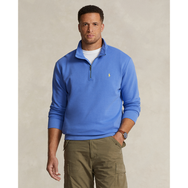 Shop Polo Ralph Lauren The Rl Fleece Sweatshirt In Summer Blue