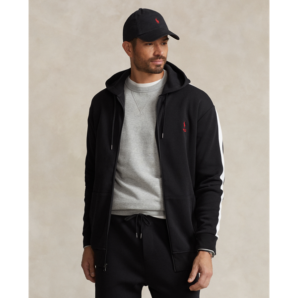 POLO RALPH LAUREN DOUBLE-KNIT MESH FULL-ZIP HOODIE