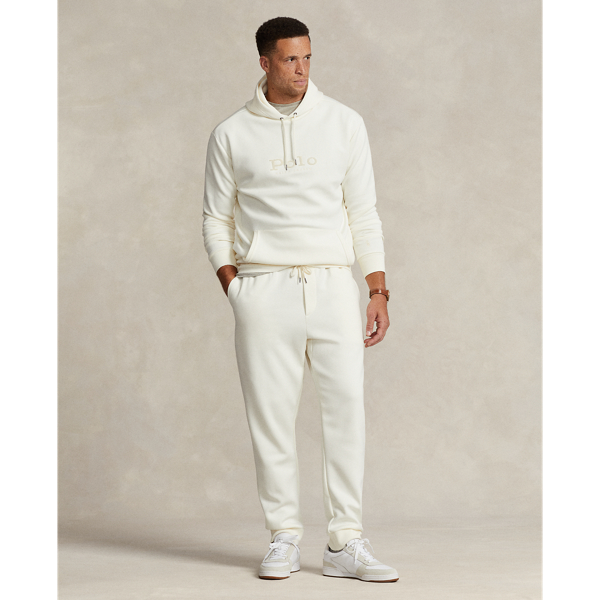 Polo Ralph Lauren Logo Double-knit Jogger Pant In Clubhouse Cream