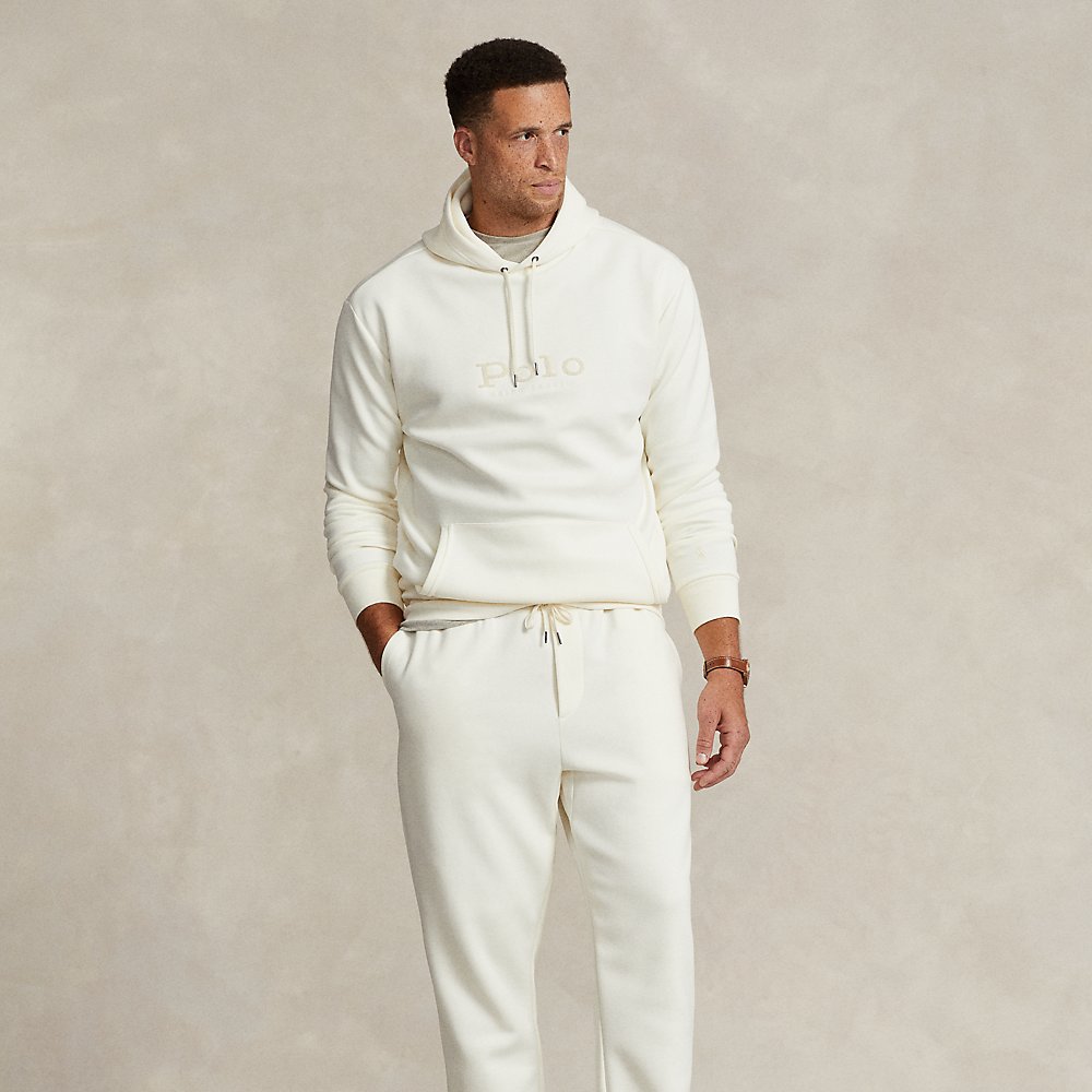 Polo Ralph Lauren Logo Double-knit Jogger Pant In Clubhouse Cream