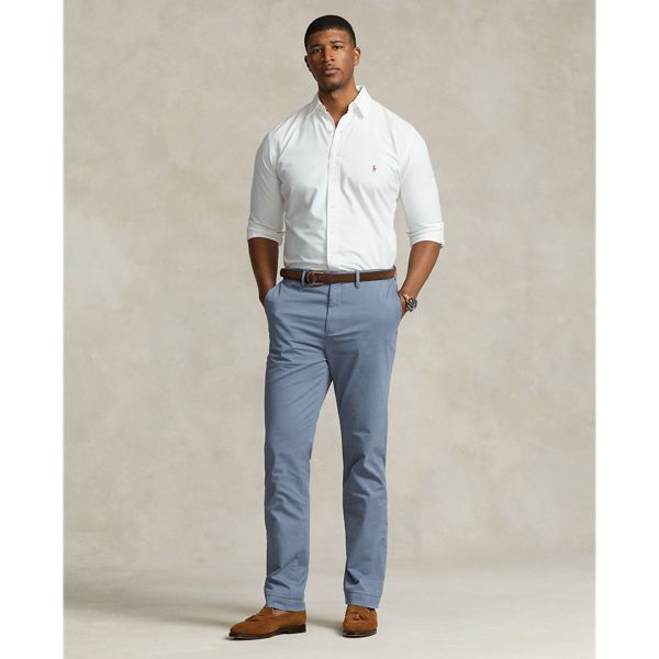 Shop Polo Ralph Lauren Stretch Classic Fit Chino Pant In Bay Blue