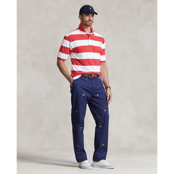 Polo Ralph Lauren Stretch Classic Fit Embroidered Pant In Newport Navy