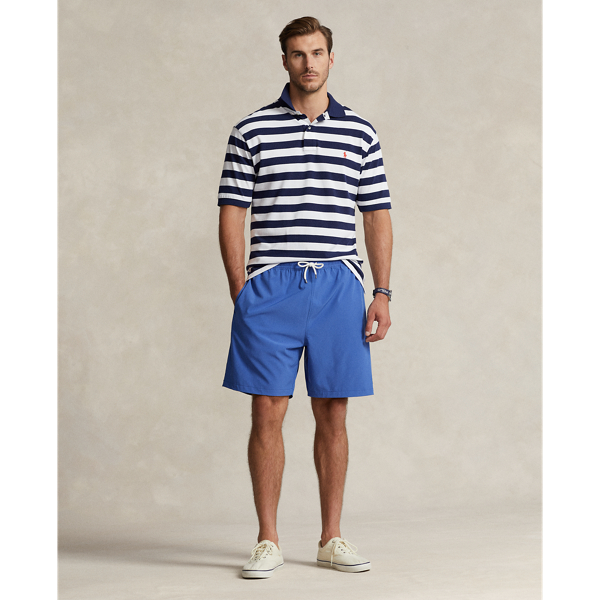 Polo Ralph Lauren Mens Harbor Blue Traveller Mid-rise Stretch-recycled Polyester Swim Shorts Xl In Liberty