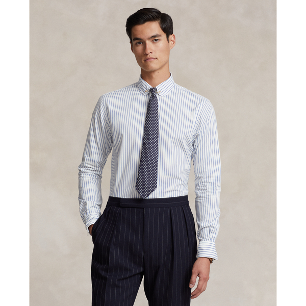 Chemise rayée ajustée en popeline - Polo Ralph Lauren - Modalova