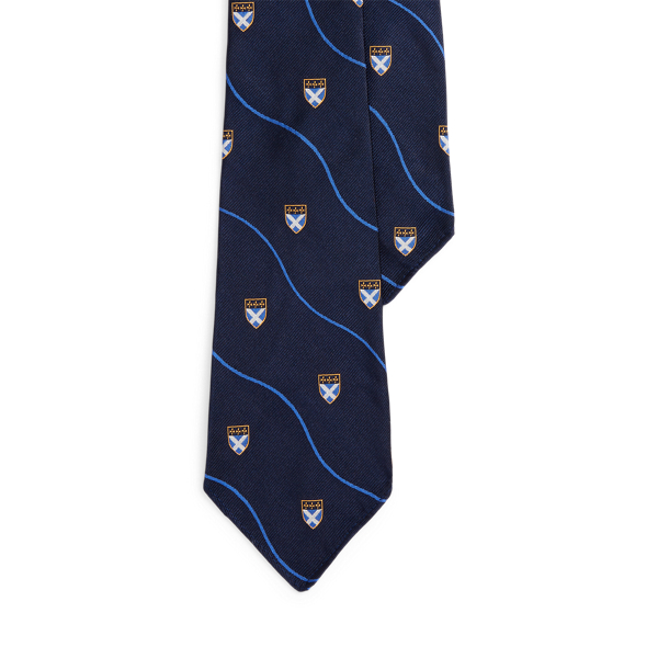 Shop Polo Ralph Lauren Vintage-inspired Silk Repp Club Tie In Blue