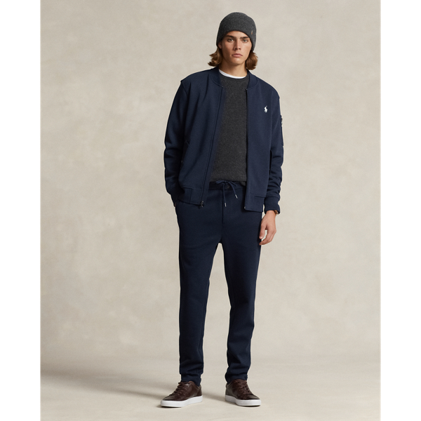 Ralph Lauren Tapered Double-knit Pant In Aviator Navy