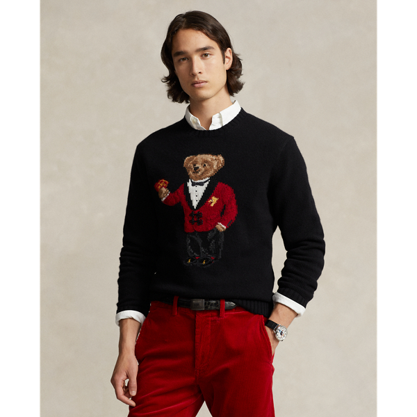 Ralph lauren martini bear on sale sweater