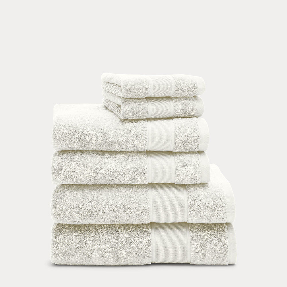 Ralph Lauren Sanders 6-piece Towel Set In Linen Cream