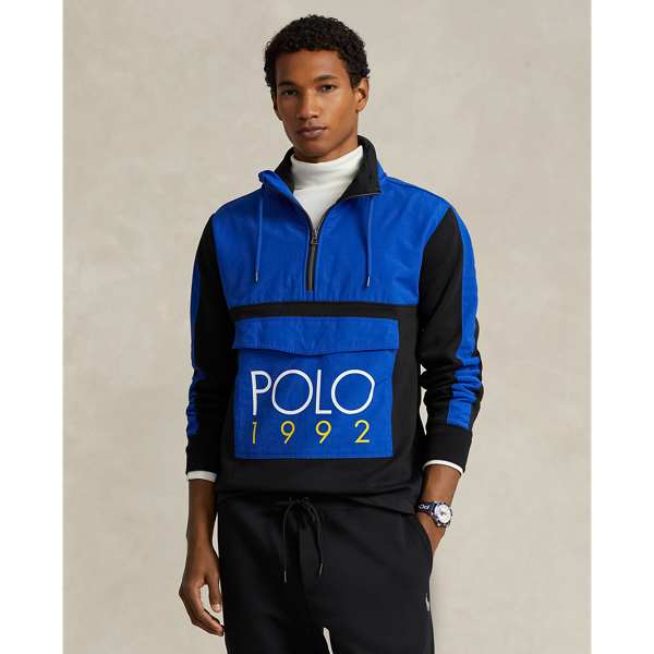 Ralph Lauren Polo 1992 Hybrid Pullover In Sapphire Star/black