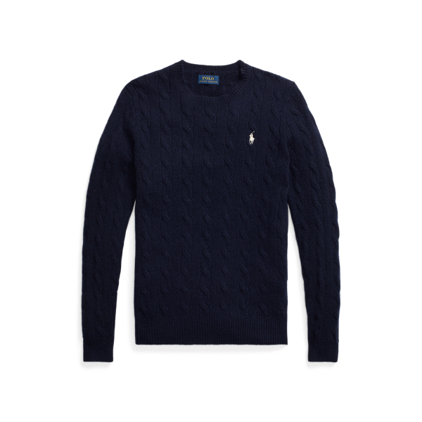 Maglia in Lana e Cashmere a Trecce Ralph Lauren