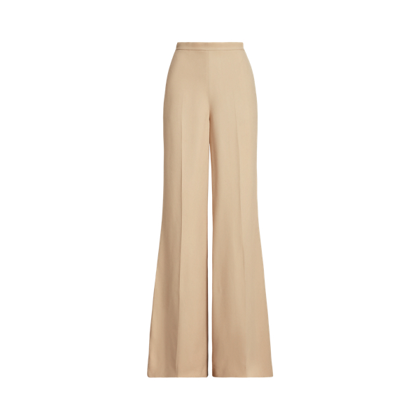 Shop Collection Chevonne Textured Twill Trouser In Brown