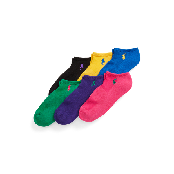 Polo Ralph Lauren Low-cut Ankle Sock 6-pack In Mulbr