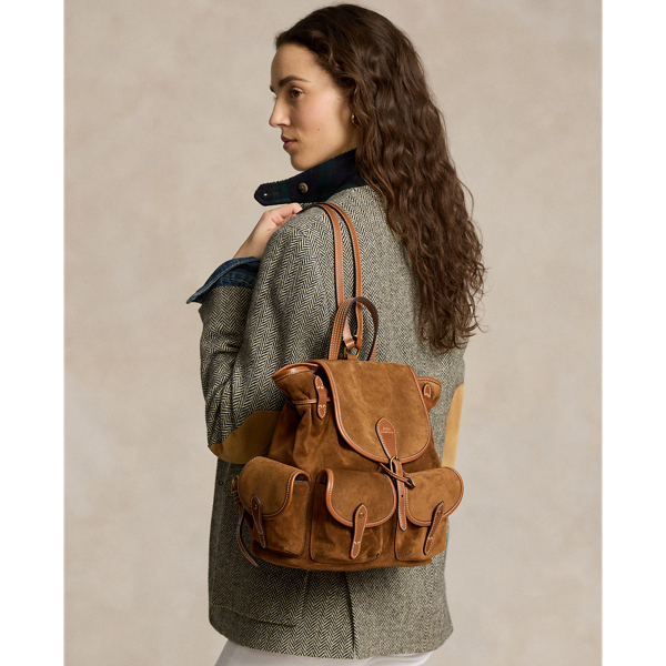 Sac à dos Bellport en daim - Polo Ralph Lauren - Modalova