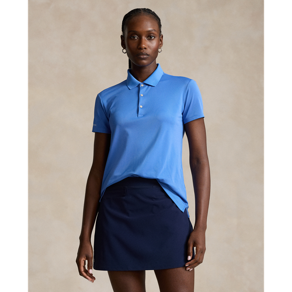 Shop Rlx Golf Classic Fit Tour Polo Shirt In Greenwich Blue