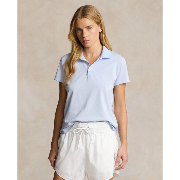 Rlx Golf Classic Fit Tour Polo Shirt In Oxford Blue