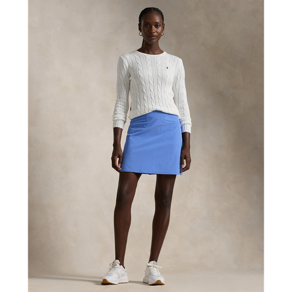 Rlx Golf 17" Performance Pleated Skort In Summer Blue