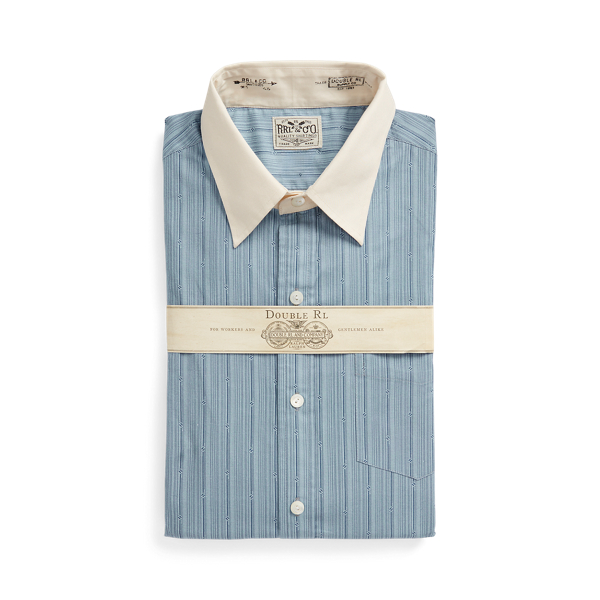 Shop Rrl Slim Fit Geo-striped Woven Shirt In Multi