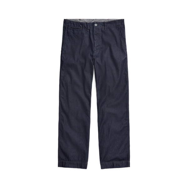Double Rl Indigo Rinsed Denim Field Pant In Rinse
