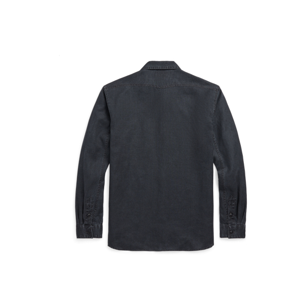 RRL】リネン ワークシャツ | (トップス/シャツ)ブラック | ラルフ 