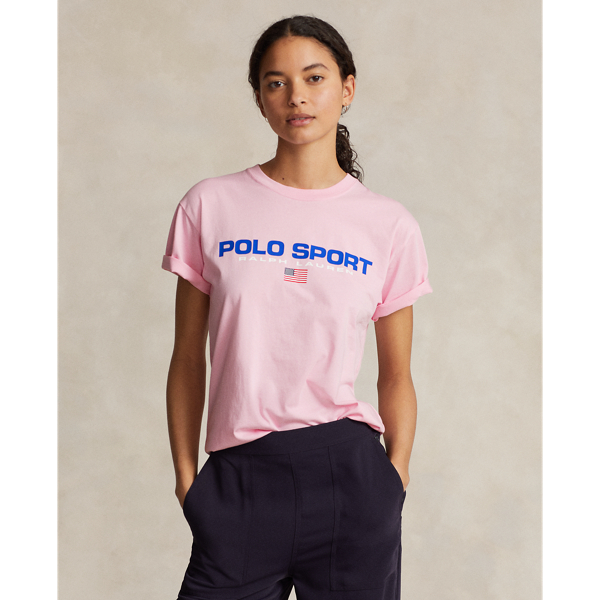 Shop Polo Ralph Lauren Polo Sport Cotton Jersey T-shirt In Pink