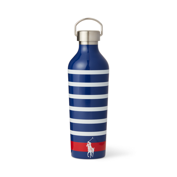 Shop Ralph Lauren Give Me Tap Breton Striped Water Bottle In Heritage Royal