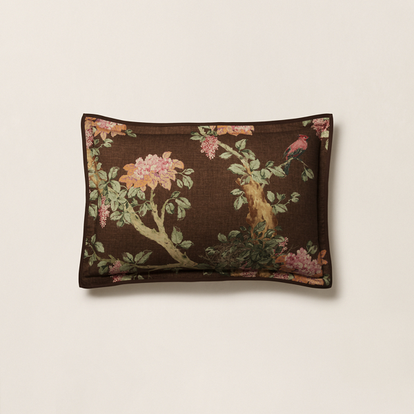 Polo Ralph Lauren Brinly Sham In Forest Brown