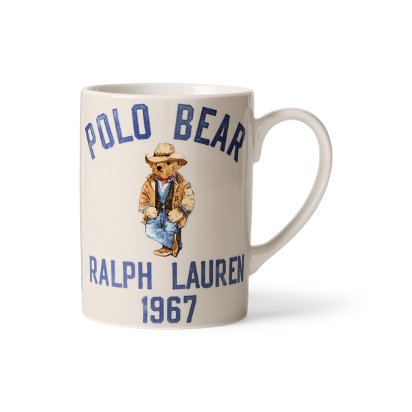 Shop Ralph Lauren Country Polo Bear Mug In Blue Multi