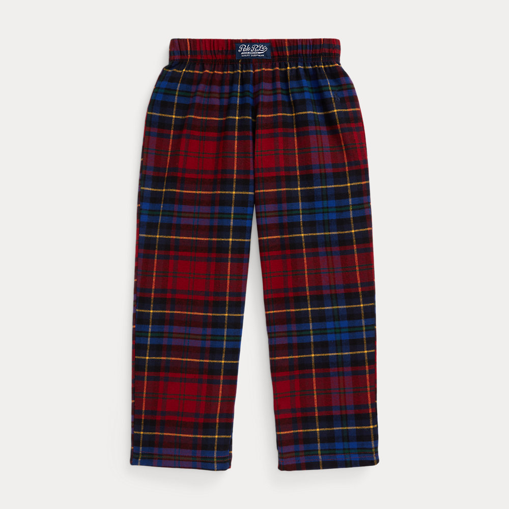 Ralph Lauren Kids' Plaid Flannel Sleep Trouser In Multi