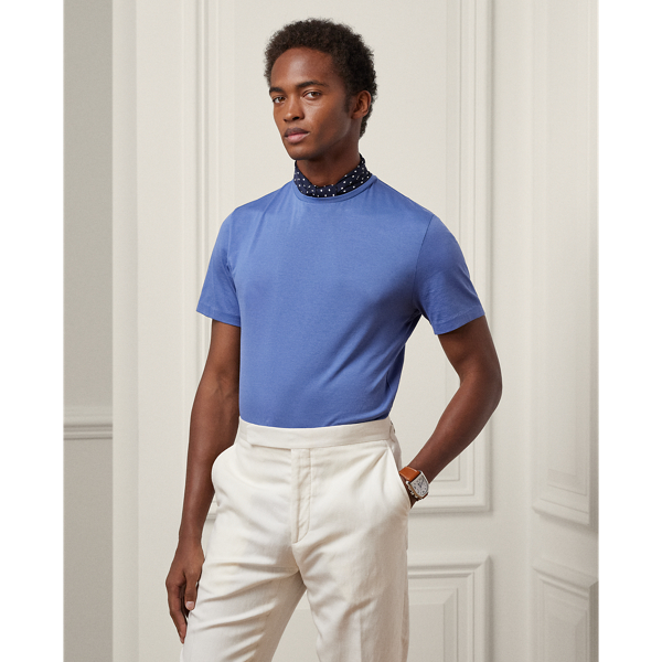 Ralph Lauren Lisle Crewneck T-shirt In Supply Blue