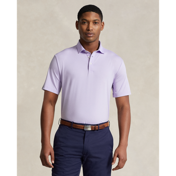 Shop Rlx Golf Classic Fit Performance Polo Shirt In Flower Purple