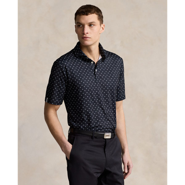 Rlx Golf Classic Fit Performance Polo Shirt In Polo Black Monterey Deco