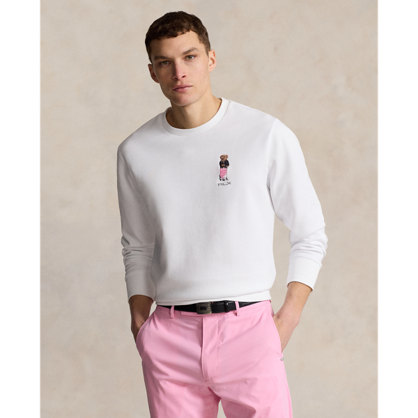 Rlx Golf Polo Bear Double-knit Sweatshirt In Ceramic White