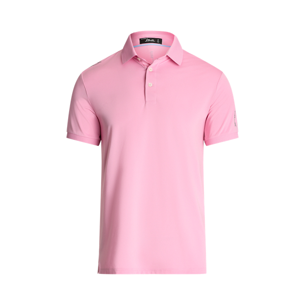 Shop Rlx Golf Tailored Fit Performance Polo Shirt In Pink