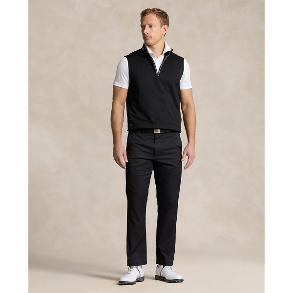 Rlx Golf Tailored Fit Performance Twill Pant In Polo Black