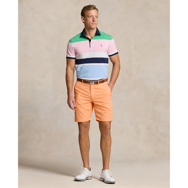 Shop Rlx Golf 9-inch Tailored Fit Performance Short In Poppy