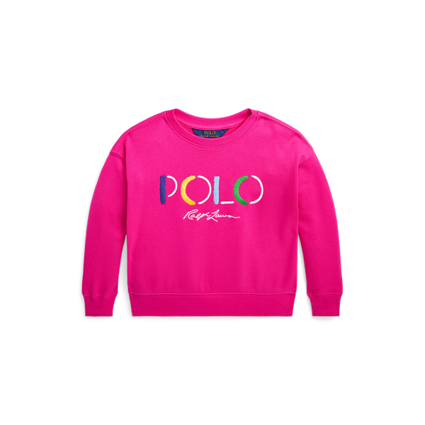 Shop Ralph Lauren Logo Terry Sweatshirt In Pink
