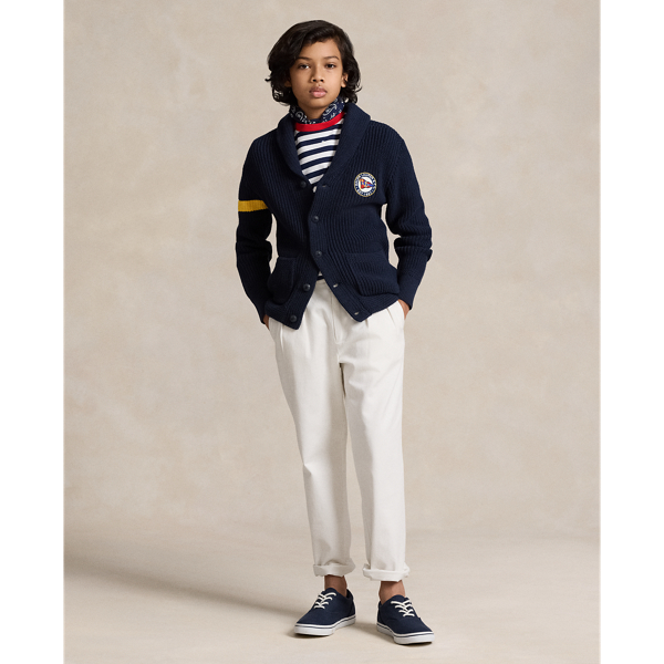 Polo Ralph Lauren Whitman Relaxed Fit Pleated Chino Pant In Deckwash White