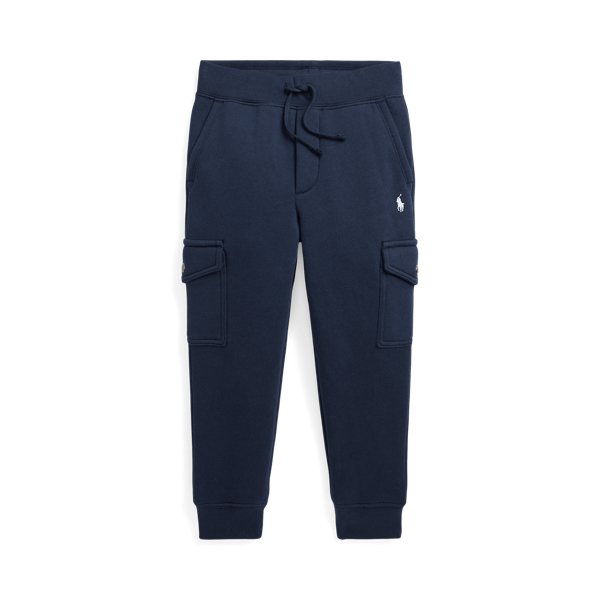 Polo Ralph Lauren Toddler And Little Boys Fleece Cargo Jogger Pants In Refined Navy/white
